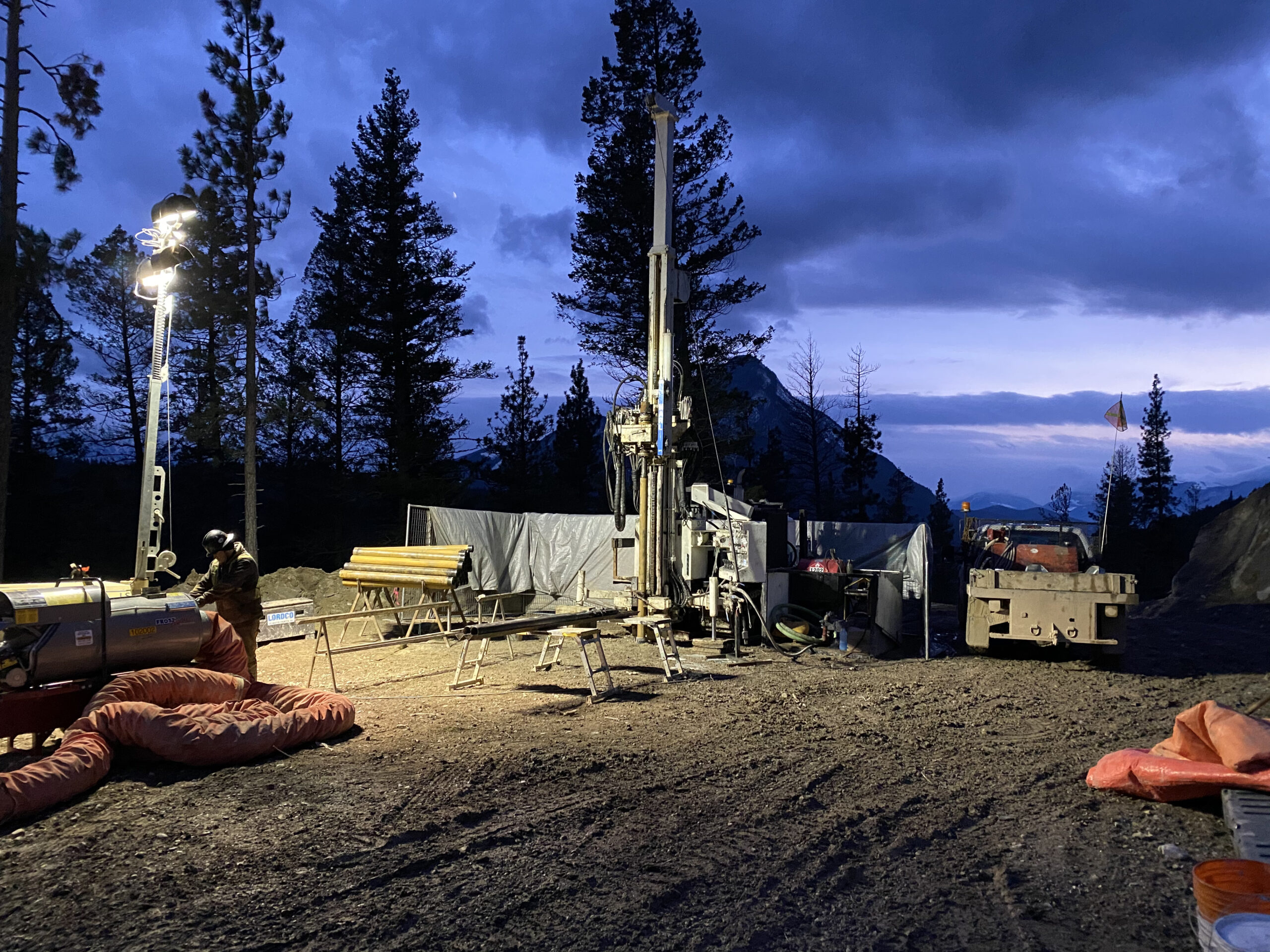 Remote industrial field work in Western Canada