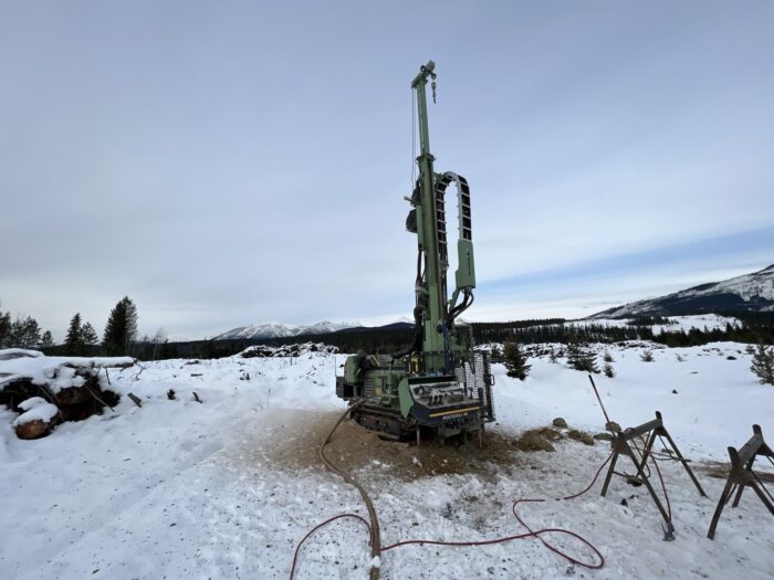 Field drilling operations in Western Canada